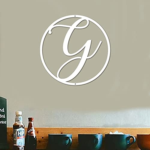 Metal Sign Letter Monogram Metal Sign G Custom Metal Monogram Sign Farmhouse Decor Metal Letters For Wall Initial Door Wreath Door Metal Hanger Wall Art Mothers Days Gifts 18In Mothers Days Gifts #TOP3