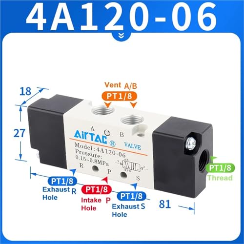 Vanne de commande pneumatique 4A120-06 en alliage haute précision - 3
