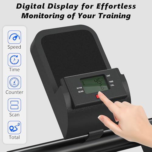 Image of 3-Level Adjustable Cardio Stair Stepper for Home, Folding Vertical Stair Stepper with Non-Slip Pedals & LCD Monitor, Portable Stair Stepper with Resistance & Handlebar, Supports 350 LBS, Unisex