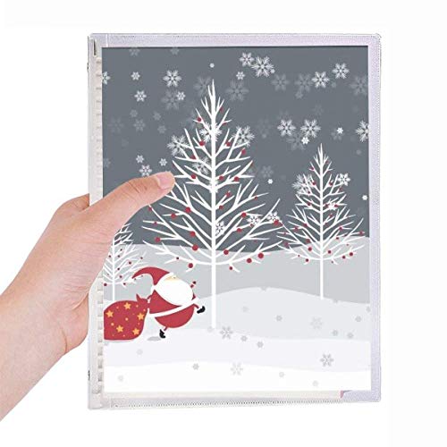 Cahier de Noël flocon de neige à spirale pour vos recettes de réveillon
