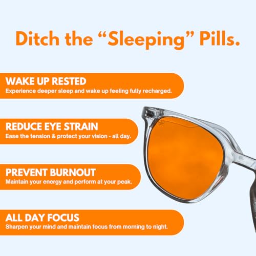 Image of Blue Light Blocking Glasses by Blu | Reduce Digital Eye Strain, Gaming Glasses, and Improve Sleep Quality During Screen Time