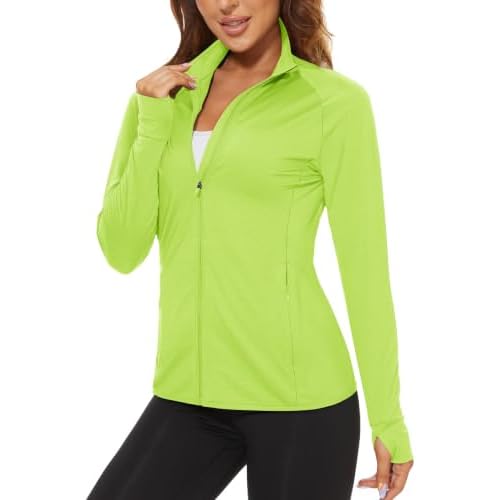 TACVASEN Women's Lightweight Athletic Jacket UPF 50+ Long Sleeve Sun Shirt