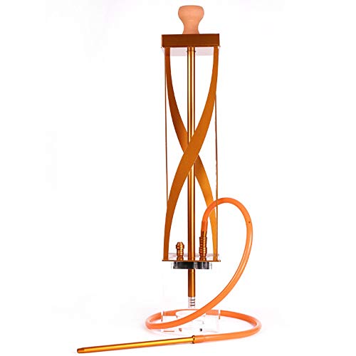 SSOLEREIT Club Acryl Huka mit einem Schlauch Big Smoke und bunten LED-Licht Shisha Set mit Wärmemanagementsystem Shisha…