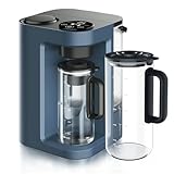 Bluevua RO100ROPOT-Lite(UV) Countertop Reverse Osmosis Water Filter System, Blue, with One Extra ROPOT-LITE Replacement Carafe, Bundle