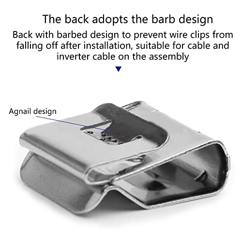 HOTPINK1 50Pcs Trailer Frame Wire Clips 18mm