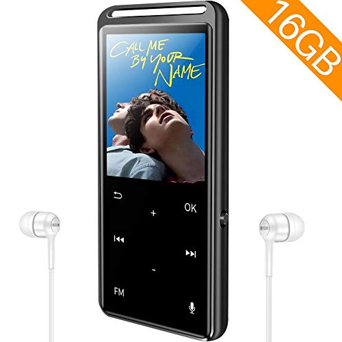 16GB MP3 Player, 1536kbps Voice Recorder HiFi Lossless Sound Music Video Player