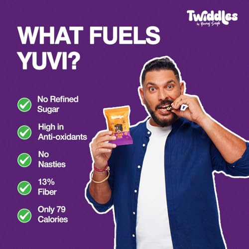 Image of Twiddles Mini Snack Bar Chocolate Orange Belgian Bites , Pack of 12 | Energy Bites | Vegan | Gluten-Free | Millets | Cashew | Natural | Superfood | Healthy Chocolate | 80 Calories | Dates burfi made with Dry fruits & millets
