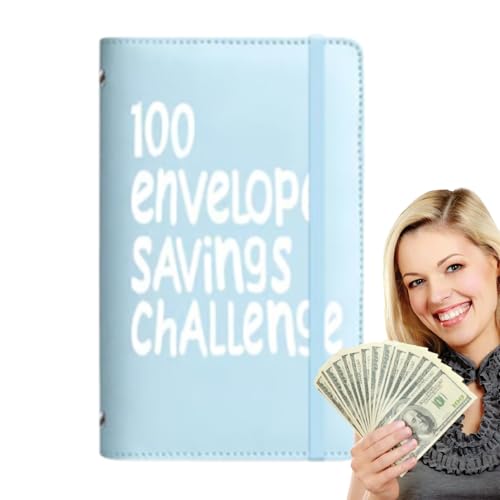 百通封チャレンジ 節約法 | 予算管理手帳 - 大人向け100日間トラッカープランナー家計管理手帳男性女性兼用日常財務整理