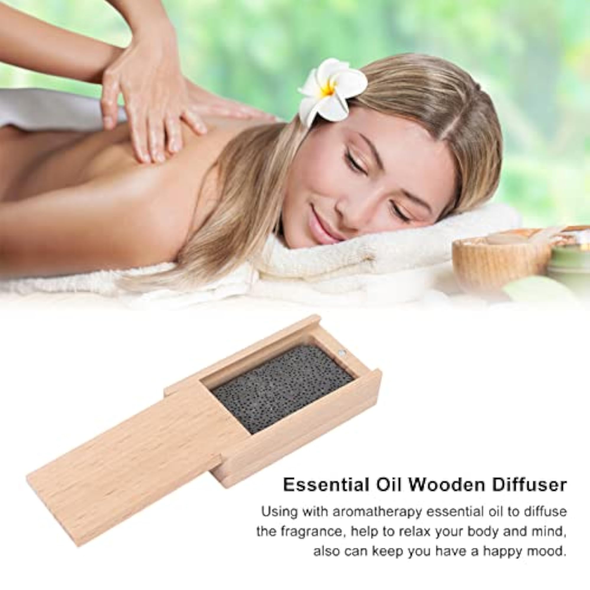 Compact Wooden Essential Oil Diffuser for Aromatherapy