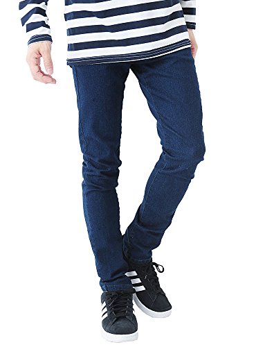 インディゴ XL (ベストマート)BestMart ストレッチ スキニー ストレート デニム パンツ メンズ ジーンズ ジーパン 602497-007-605