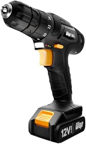 WAP Parafusadeira e Furadeira a Bateria Li-Ion 12V BPF 12K3 BLACK...