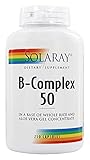 Solaray Vitamin B-Complex, Healthy Energy & Red Blood Cell Formation Support & More, 250 Servings, 250 VegCaps