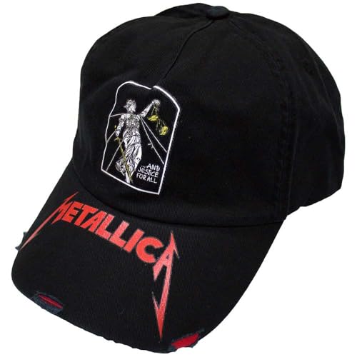 Metallica casquette brodée Tombstone coton noir de qualité