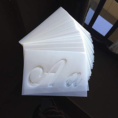 Conjunto de 36 peças/conjunto de letras estêncil pintura de parede madeira DIY modelo de desenho art