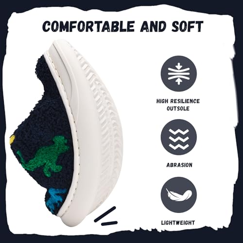 Image of IceUnicorn Kids Slippers Boys Girls Warm Winter House Slippers Big Little Kids Non-Slip Soft Plush Memory Foam Home Shoes for Indoor Outdoor
