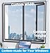 ‌Custom Magnetic Window Screen, Fiberglass Mesh for Sliding/Swing/Top-Hung Windows, DIY Anti-Mosquito Screen, Fits Wood/Iron/PVC Frames, No Tools Needed