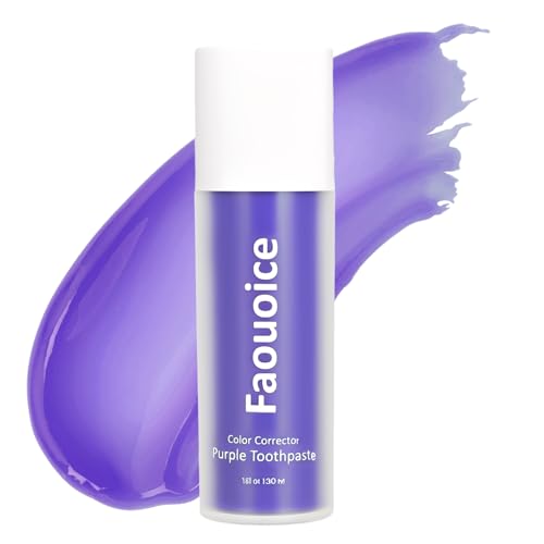 Purple Toothpaste for Teeth Whitening, Color-Correcting Technology, Teeth Whitening Booster, Tooth...