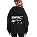KIEKIECOO Oversized Full Zip Up Hoodies for Women Be Kind Graphic Jacket Light Weight Fall Zipper Sweatshirts Loose Fit Black