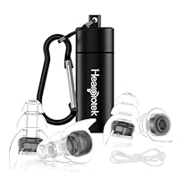 Hearprotek Ohrstöpsel Konzert, 2 Paar gehörschutz Ohrenstöpsel-ohrenschutz lärmschutz geräuschunterdrückende für festival flugzeug arbeit musik motorrad musiker hörschutz Schwarz