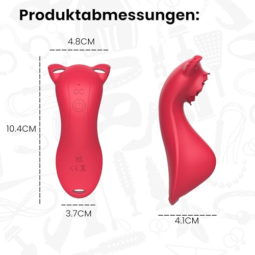 Stimulateur clitoridien étanche en silicone avec 10 modes d'intensité Fops - 4