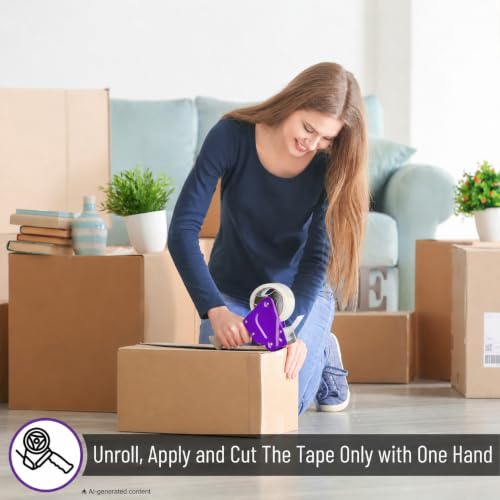 Image of Mr. Pen- Heavy Duty Packing Tape Dispenser Gun, 2 Inch | 2 Pack with 2 Clear Tape Rolls, Handheld Tape Gun for Moving, Shipping, Sealing Boxes & Packaging