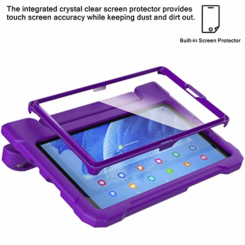 Coque Samsung Galaxy Tab A7 Lite antichoc violette à support robuste - 5