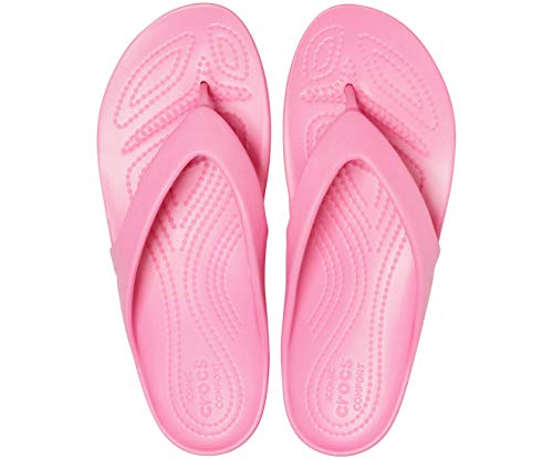 Image of Crocs Women's Pink Lemonade Flip-Flops - 3 UK (34.5 EU) (5 US) (202492-669)
