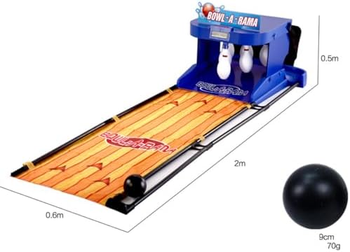 Electric Bowling Machine for Kids & Adults - Automatic Reset, LED Scoreboard, Lighting Effects, Simulation Sound, Fun Indoor Game for Family Entertainment, 3.5M Length