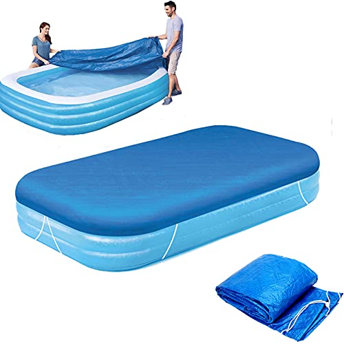 Rectangular Pool Cover 120 in x 72 in (305 cm x183 cm) Rectangle Inflatable Swimming Pool Cover Dustproof Outdoor Paddling Family Pools Protector(only Cover)