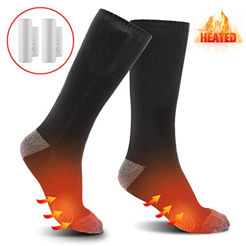 Heated Socks Electric Heating Sock Rechargeable Foot Warmer Thermal Sock with 3.7V 2200mAh