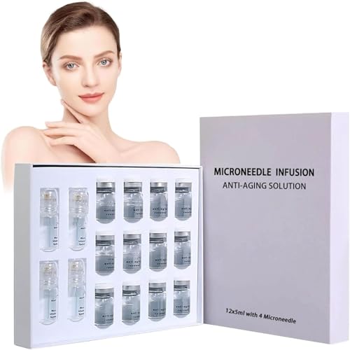 Seranova Micro Infusions System for Face, 2025 Seranova Microneedling Set, Micro Needling Infusions Kit Skin Tightener, Anti-Aging & glatte Falten-Gesichtsserum für alle Hauttypen (5ML, 12)