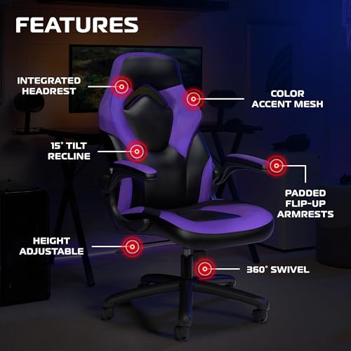 Image of RESPAWN 3085 Gaming Chair, Ergonomic Office Chair, Headrest, Flip-Up Arms