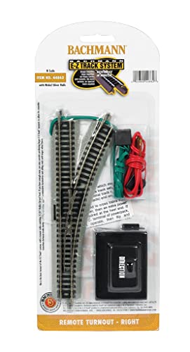 image for Bachmann Trains - Snap-Fit E-Z TRACK REMOTE TURNOUT - RIGHT (1/card) -
