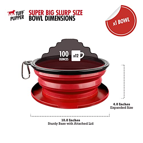 Tuff-Pupper-SuperBigSlurp-Collapsible-Dog-Bowls-Extra-Large-Capacity-Portable-Food-Safe-Odorless-Non-Toxic-Silicone - Cucciolini Doodles   Tuff-Pupper-SuperBigSlurp-Collapsible-Dog-Bowls-Extra-Large-Capacity-Portable-Food-Safe-Odorless-Non-Toxic-Silicone
