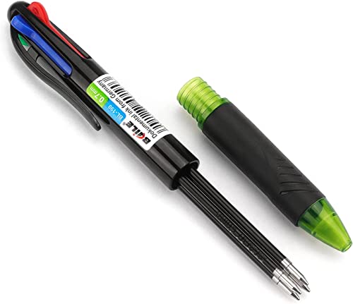Image of 10170 4 IN 1 Pens 0.7mm Fine Point Multicolor BallPoint Pen Creative Writing Retractable Ball Point Pens For Office, Student & School Stationery (Set of 5 pens)