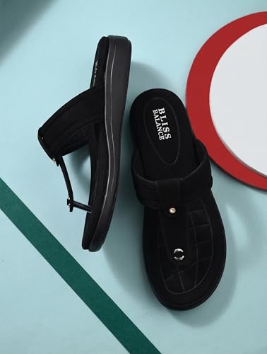 Image of Extra Soft Women's Comfortable Highcushioned Doctor Slippers|Flip-Flops Fashionable Casual & Stylish|Lightweight & Breathable Chappals|Outdoor Sandals Ladies&GirlsBB928