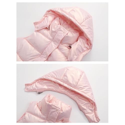 Girls Puffer Vest Kids Boys Quilted Sleeveless Removable Hooded Jackets Winter Warm Zip Up Puffy Down Waistcoat3