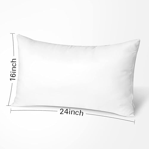 Miniatura 2 de Artscope Juego de 1 cojín rectangular de 16 x 24 pulgadas para sofá, cama, cojines decorativos de interior de 15.7 x 23.6 in