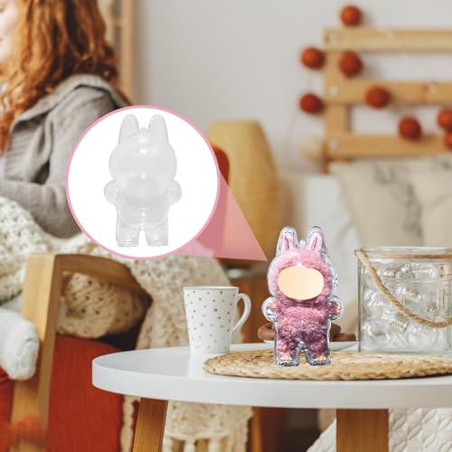 Puppenkleidung 17 cm Puppe transparente Schutzhülle mit einem Sitz, Es kann leicht sein Schutz für Plüschtiere, Einfache Installation, Langlebiges Design, Tragbares Design, Einfach Protect Your Doll