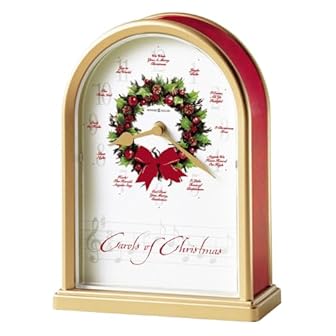 Musical Christmas Holiday Table Clocks photo Musical Christmas Holiday Table Clocks