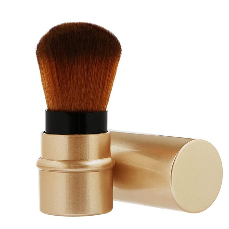 RECTYO GALLERY 1 PCS Foundation Brush Retractable Professional Travel Brushes Blush Small & Soft Makeup Tool for Mineral Powder, Contouring, Cream-image-25