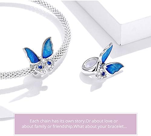 Vista 5 de Charm espaciador de plata 925, cuentas de tope de silicona para posicionamiento, dije para pulseras y collares de 0.118 pulgadas