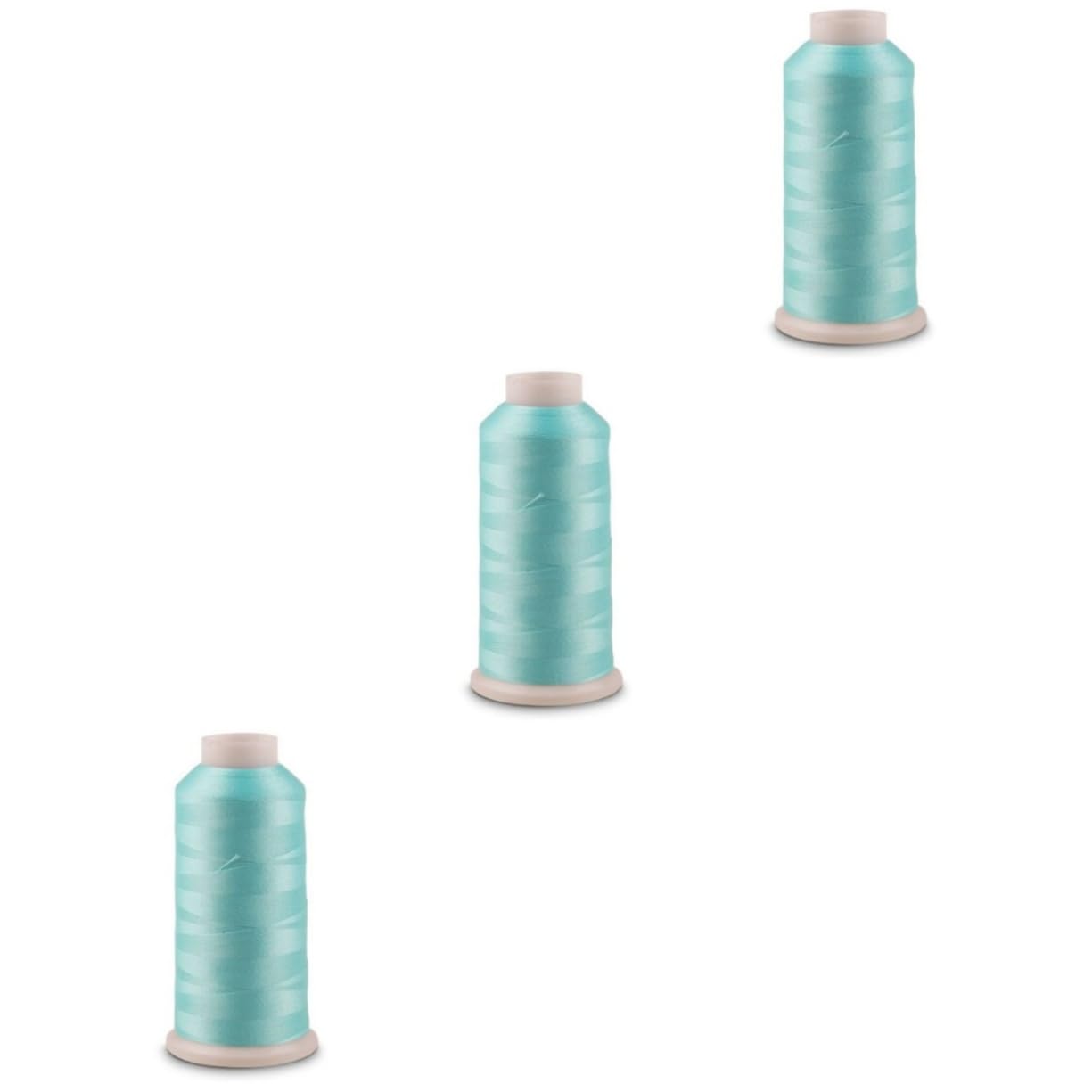 SHINEOFI 3piezas Hilo De Bordar Luminoso De Yardas Azul Para Coser y Manualidades Brilla La Oscuridad Hasta Horas y Versátil Para Ropa Accesorios