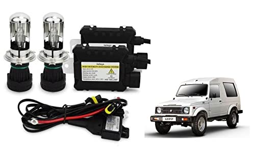 RS Enterprises Cars Maruti Suzuki Gypsy H4 - HID Conversion Light Kit ( 2 HID Light , 2 Blaster , Wiring ) Vehicle HID Kit for Car Headlight