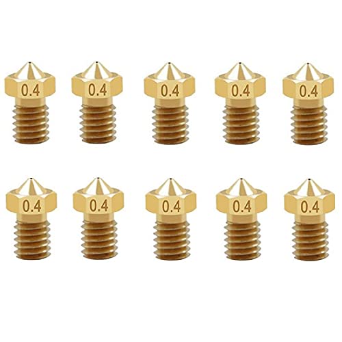MASUNN Flsun ® 10St 0.4 Mm Kupfer Düse Druck Kopf Für 3D-Drucker 1,75 Mm Filament