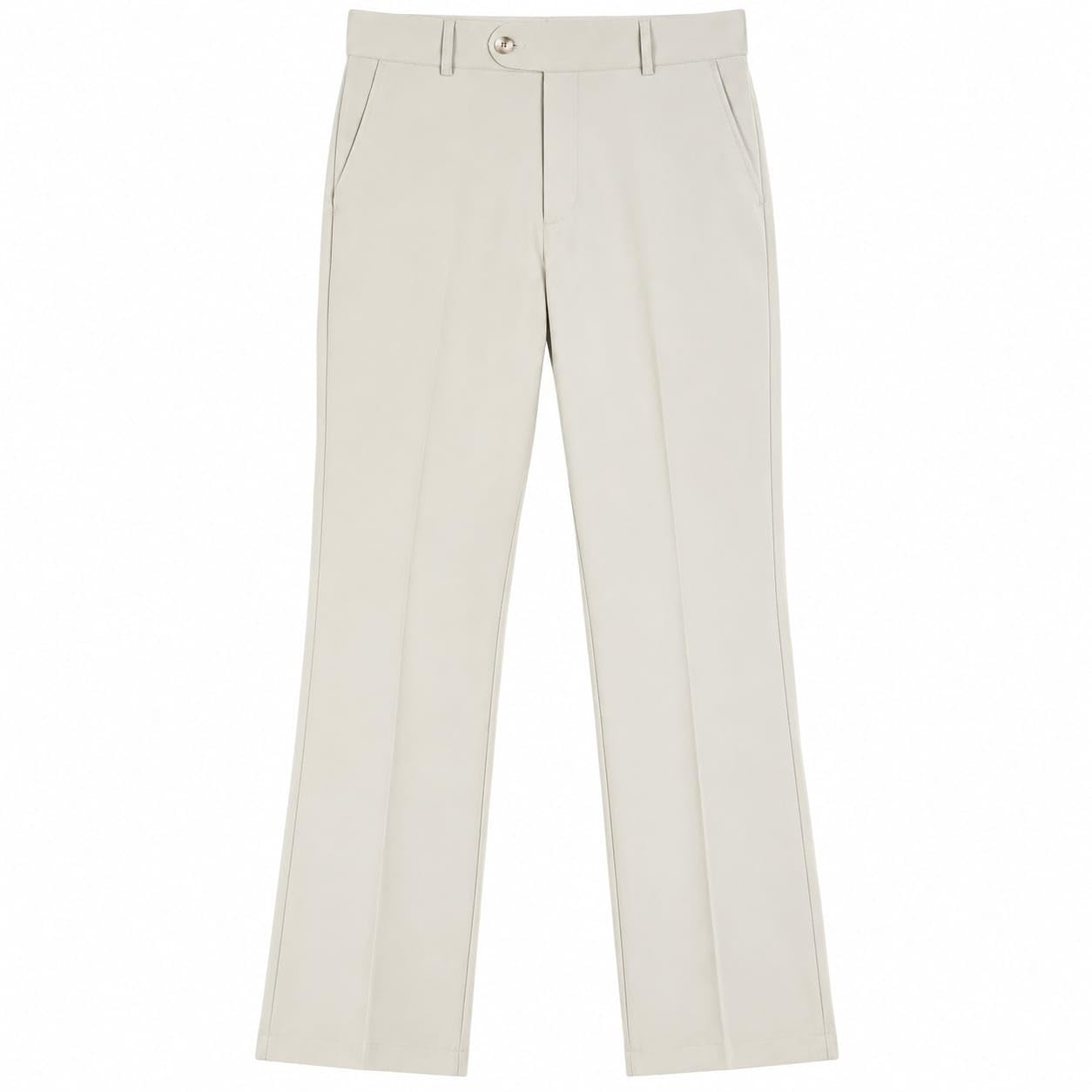 Generic Men's Korean Style Straight Fit Beige Trouser - Image 1