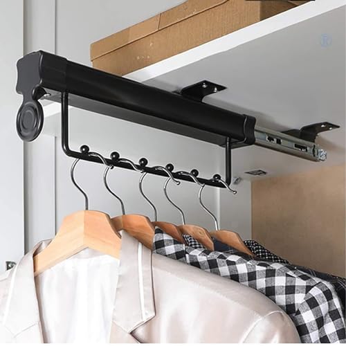 Tringle de placard d'extraction extensible LWX pour placard encombré - 2