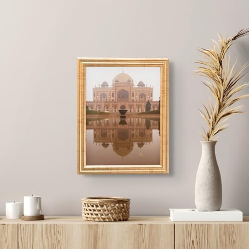 15x22 Antique Gold 0.75 in Wooden Photo Picture Poster Frame, Wall Art Living Room and Home Decor, Personalize for Certificate, Puzzle and Document Frames - 2