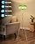 Lightdot Glass Tripod Floor Lamp for Living Room, Modern Gold Standing Lamp with Green Ribbed Glass Lampshade, Arc Tall Lamp for Bedroom Office Reading Room, (LED Bulb Included)