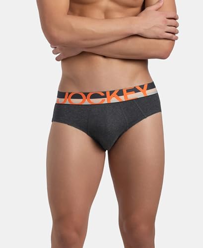 Image of Jockey FP01 Men Super Combed Cotton Solid Brief with Ultrasoft Waistband